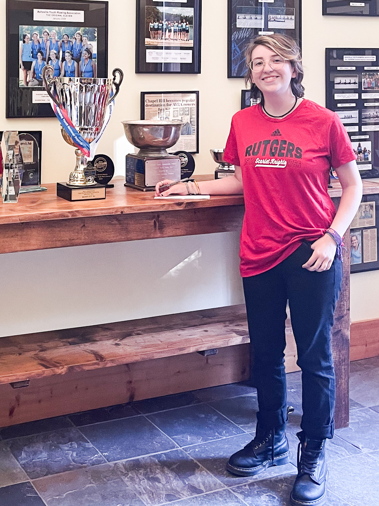 Adie signing | Asheville Youth Rowing